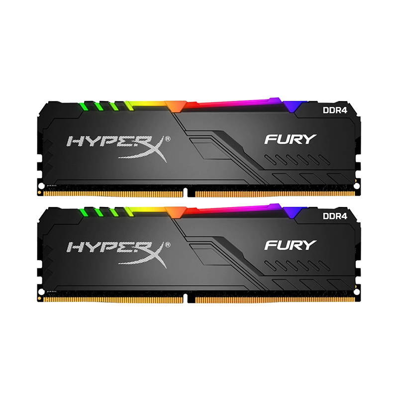 32GB (16GBx2) DDR4/3200 RAM PC (แรมพีซี) KINGSTON HyperX FURY RGB