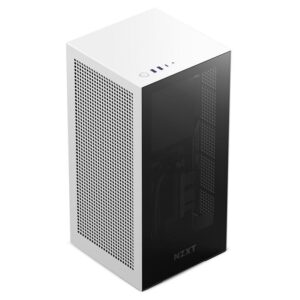 [815671019028] CASE NZXT H1 V2 MATTE WHITE/BLACK: CS-H11BW-US