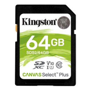 64 GB SD CARD KINGSTON CANVAS SELECT PLUS [SDS2/64GB]