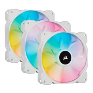 CORSAIR SP120 RGB ELITE FAN TRIPLE PACK, WHITE : CO-9050137-WW