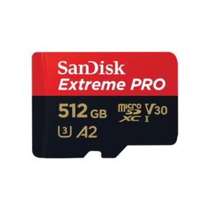 SanDisk Extreme Pro microSDXC, SQXCD 512GB SD adaptor, Lifetime Limited [SDSQXCD-512G-GN6MA]