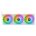 [4713227537247] THERMALTAKE SWAFAN EX 12 RGB WHITE FAN x3 CONTROLLERx1EXTRA FAN BLADESx3:  CL-F161-PL12SW-A