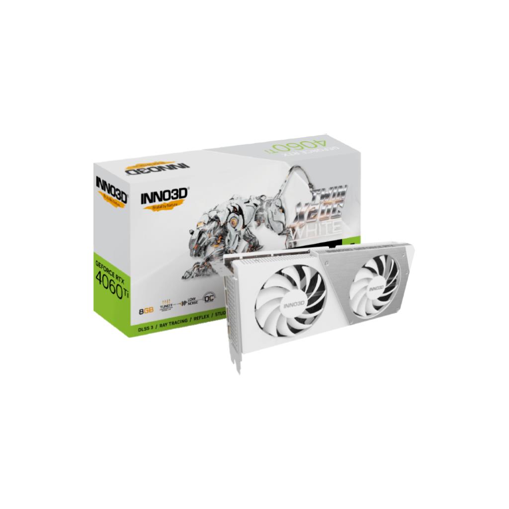 INNO3D GeForce RTX4060ti 8GB ホワイト Inno3D GeForce RTX 4060 Ti TWIN X2 OC White 8GB : Amazon.it