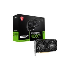 VGA MSI GEFORCE RTX 4060 TI VENTUS 2X BLACK OC - 8GB GDDR6 [4060TI-VENTUS-2X-BLACK-8G-OC]
