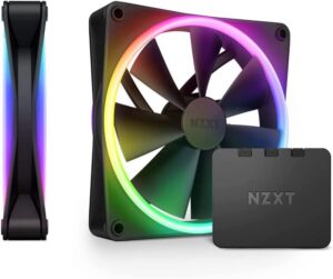 NZXT F140 RGB DUO BLACK [2 x140MM RGB FAN]  : RF-D14DF-B1