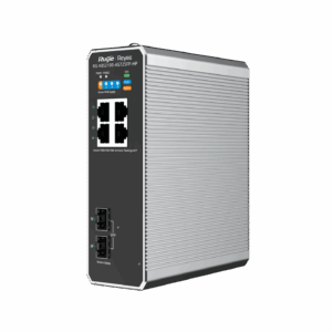 (RG-NIS2100-4GT2SFP-HP) RUIJIE SWITCH (สวิตช์)  Industrial-Grade Features Ensure Stable Operation Between -40℃ and +75℃
IP40 Protection Against 1 mm Solid Particles
6kV Surge Protection Against Voltage Spikes
90W PoE Output: Perfect for High-Power Device
Instant ERPS Configuration and Rapid Service Failover Ensure Network Stability
Ruijie Cloud: Easy Remote Management Anytime, Anywhere