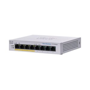 Switching Hub CISCO (สวิตซ์) CBS110 Unmanaged 8-port GE, Partial PoE, Desktop, Ext PS (CBS110-8PP-D-EU)