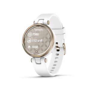 สมาร์ทวอทช์ Garmin Lily Gold White Silicone [010-02384-50]