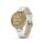 สมาร์ทวอทช์ Garmin Lily Light Gold White Leather [010-02384-F3]