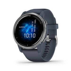 สมาร์ทวอทช์ Garmin Venu 2 Passivated with Granite Blue Band [010-02426-88]