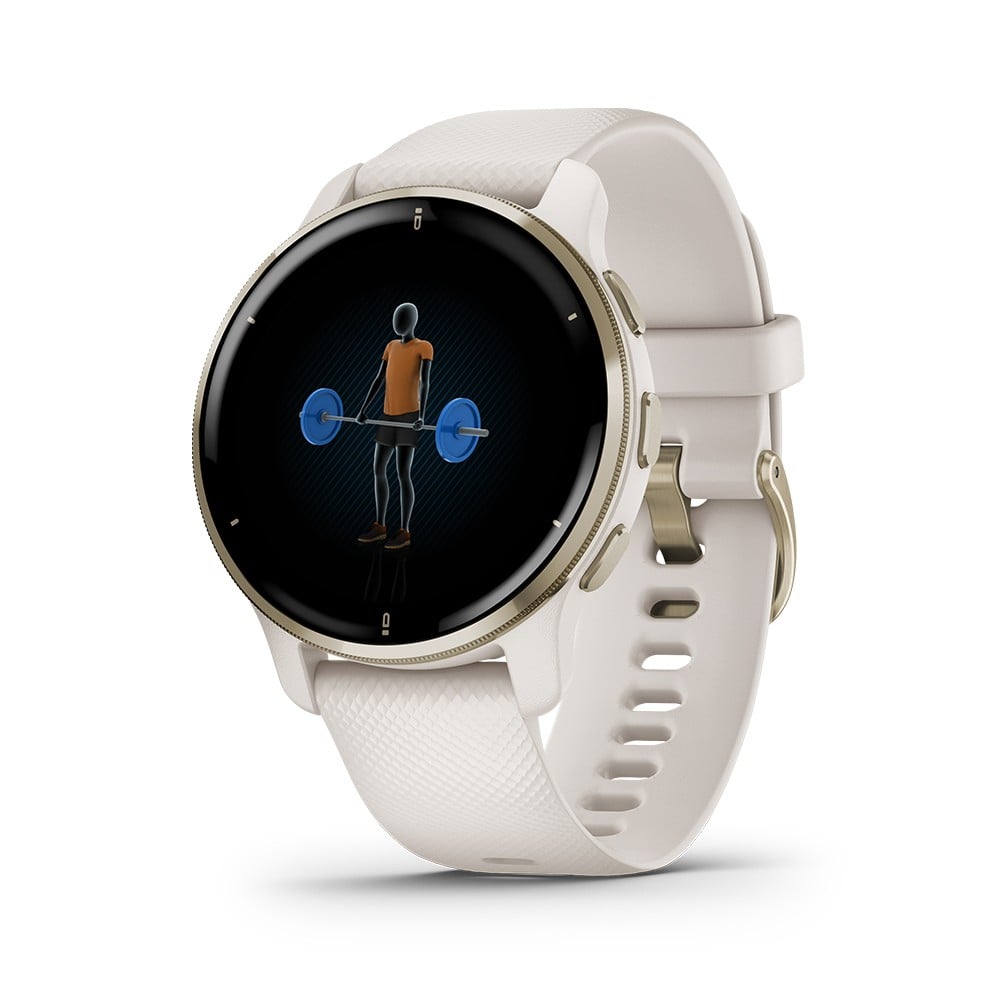 สมาร์ทวอทช์ Garmin Venu 2 Plus (RB) Cream Gold with Ivory Band
