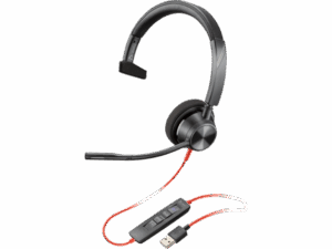 (212703-101) HP Poly Blackwire 3310 Microsoft Certified Monaural USB-A Headset