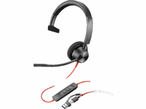 (214011-101) HP Poly BW 3310 Microsoft Certified Monaura USB-C/A Headset