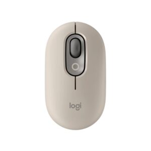 Logitech Pop Mouse Wireless Mouse with Customizable Emoji (Mist Sand) [910-006622]