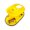 Logitech Pop Mouse Blast Wireless Mouse with Customizable Emoji (Yellow/Black) [910-006514]