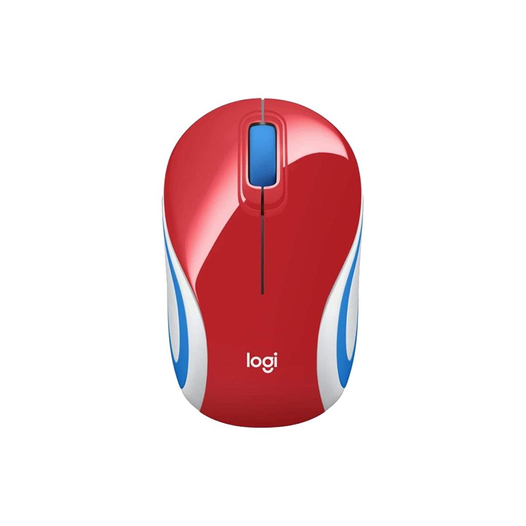 [910-002742] WIRELESS MOUSE M187, 2.4GHZ RED - IRIS Technology
