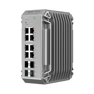 (RG-NIS3100-8GT2SFP-HP) RUIJIE SWITCH (สวิตช์) L2 Industrial Managed Switch, 8-Port RJ45 Gigabit PoE/PoE+, 2-Port SFP, 240W PoE Power budget