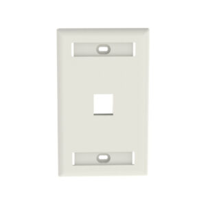 PANDUIT หน้ากากเต้ารับสายแลน 1 พอร์ต RJ45 Faceplate with lables Key Stone (NK1FIWY)