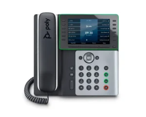 (82M91AA) Poly Edge E550 IP Phone and PoE-enabled