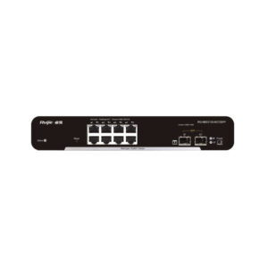 (RG-NBS3100-8GT2SFP) RUIJIE SWITCH (สวิตช์) 8-Port Gigabit L2 Managed Switch, 8 Gigabit RJ45 Ports,2 SFP Slots, Desktop Steel Case