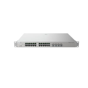 (RG-NBS5100-24GT4SFP-P) RUIJIE SWITCH (สวิตช์) 24 × 10/100/1000Base-T copper ports with auto-negotiation, 4 × 1GE SFP ports, fixed single AC power supply, PoE/PoE+ power supply, 370 W PoE power supply