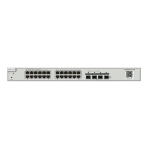 (RG-NBS5200-24GT4XS) RUIJIE SWITCH (สวิตช์) 24-Port L3 Managed 10G Switch, 24 Gigabit RJ45 Ports, 4 *10G SFP+ Slots,19-inch Rack-mountable Steel Case, Static Routing