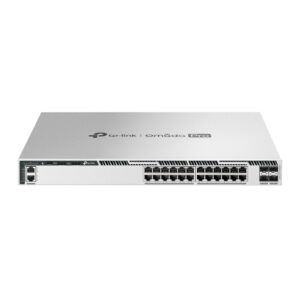 (S6500-24GP4XF) Omada Pro 24-Port Gigabit Stackable L3 Managed PoE+ Switch with 4 10G Slots