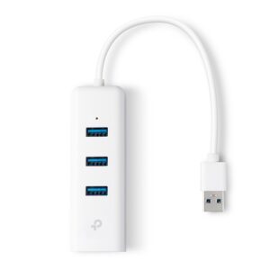 USB 3.0 3-Port Hub & Gigabit Ethernet Adapter 2 in 1 USB Adapter [UE330]