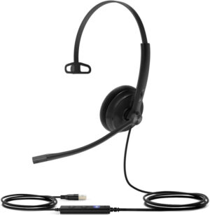 (UH34 Mono Teams) Yealink Headset Microsoft Certified Teams USB Wired Headset