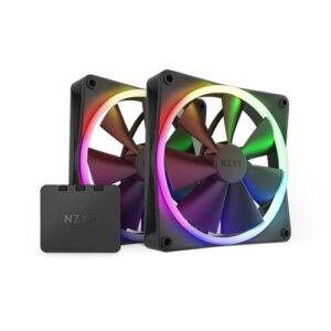 NZXT F140 RGB BLACK TWIN PACK [2 x140MM RGB FAN] : RF-R14DF-B1