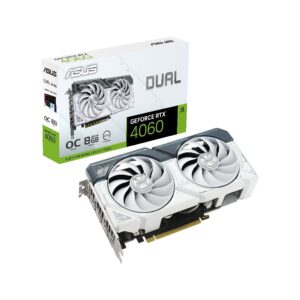 การ์ดจอ ASUS DUAL-RTX4060-O8G-WHITE 8GB GDDR6 128-bit [DUAL-RTX4060-O8G-WHITE]