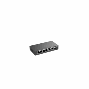 b8cf573fa17248b1a1bd7b025cc86add.png (RG-ES206GS-P) RUIJIE SWITCH (สวิตช์) 6-Port Gigabit Smart POE Switch, 4 PoE/POE+ Ports with 1 Gigabit RJ45/1 combo SFP uplink ports, 54W PoE power budget, Desktop Steel Case