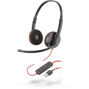 (8X229AA) Poly Blackwire 3225 Stereo USB-C Headset +3.5mm Plug +USB-C/A Adapter
( 2 Years Warranty)