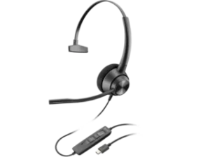 (8X216AA) Poly Blackwire 3310 Monaural Microsoft Teams Certified USB-C Headset +USB-C/A Adapter
( 2 Years Warranty)