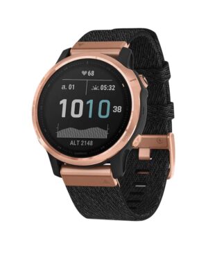 สมาร์ทวอทช์ Garmin Fenix 6S Sapphire Rose Gold with Heathered Black Nylon [010-02159-8H]