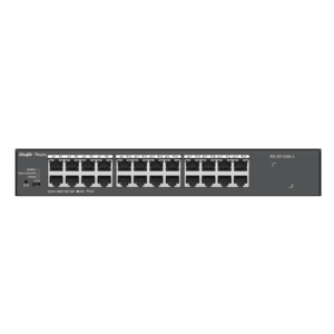 e2ac76d2f7ec4f70b60cf851ae7faa06.png (RG-ES124G-L) RUIJIE SWITCH (สวิตช์) 24-Port Gigabit unmanaged Switch, 24 Gigabit RJ46 Ports ,Steel Case
