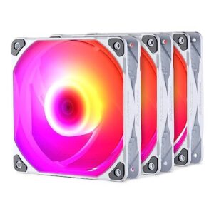 PHANTEKS M25-140 DRGB 3 x FAN WHITE : PH-F140M25_DRGB_PWM_WT01_3P