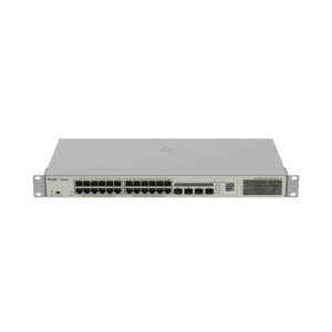 (RG-NBS3100-24GT4SFP-P V2) RUIJIE SWITCH (สวิตช์) 24-Port Gigabit L2 Managed POE Switch, 24 Gigabit RJ45 POE/POE+ Ports, 4 SFP Slots, 370W PoE power budget, 19-inch Rack-mountable Stell Case
