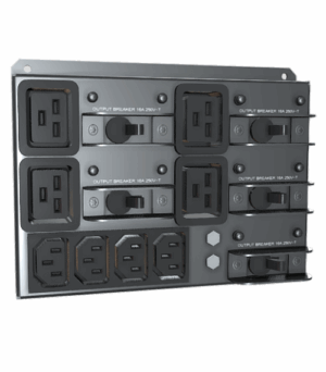 PD2-200: Power Output Distribution
 4x C19 + 4x C13 output sockets