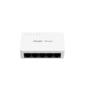 fc29fc9e69414329afea9ebb1bb549e8.jpg (RG-ES05G-L) RUIJIE SWITCH (สวิตช์) 5-Port Gigabit unmanaged Switch, 5 Gigabit RJ45 Ports , Plastic Case