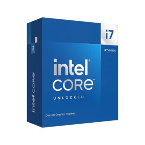 ซีพียู Intel® Core™ i7-14700KF Desktop Processor, 20 cores (8 P-cores + 12 E-cores) up to 5.6 GHz, LGA1700 (BX8071514700KF)
