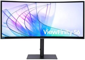 monitor-samsung-viewfinity-s6-s65vc-ls34c650vaexxt.jpg (LS34C650VAEXXT) Monitor Samsung ViewFinity S6 S65VC 34.0" VA 21 : 9 3000:1 UWQHD (3,440 x 1,440) Max 100Hz