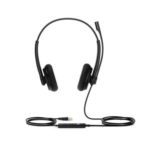 (UH34 Lite Dual Teams) Yealink Headset Microsoft Certified Teams USB Wired Headset