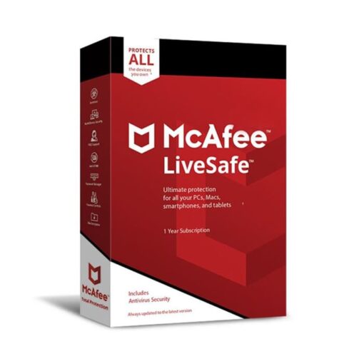 McAfee LiveSafe 2025 Antivirus Unlimited PC Devices 1 Year (CODE BY