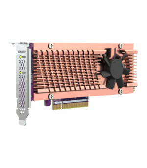 QNAP QM2-2P-384A Dual M.2 22110/2280 PCle NVMe SSD Expansion Card [QM2-2P-384A]