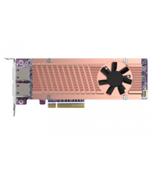 QNAP QM2-2P410G2T Dual M.2 PCIe Gen4 NVMe SSD & Dual-Port 10GbE Expansion Card [QM2-2P410G2T]
